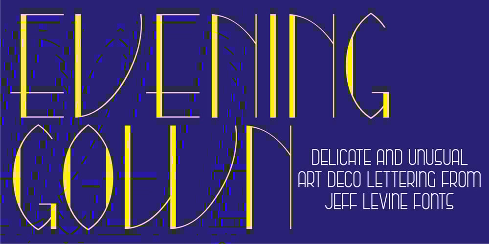 Evening Gown JNL font