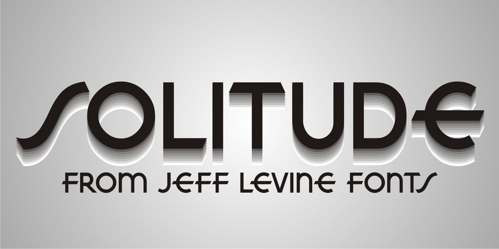 Solitude JNL font