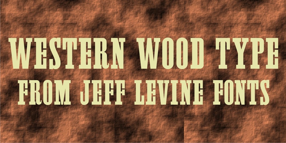 Western Wood Type JNL font