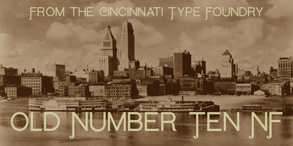 Old Number Ten NF font