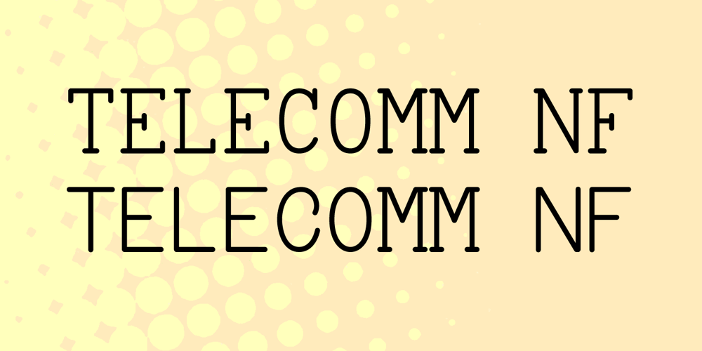Telecomm NF font