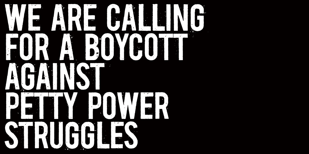 Boycott font
