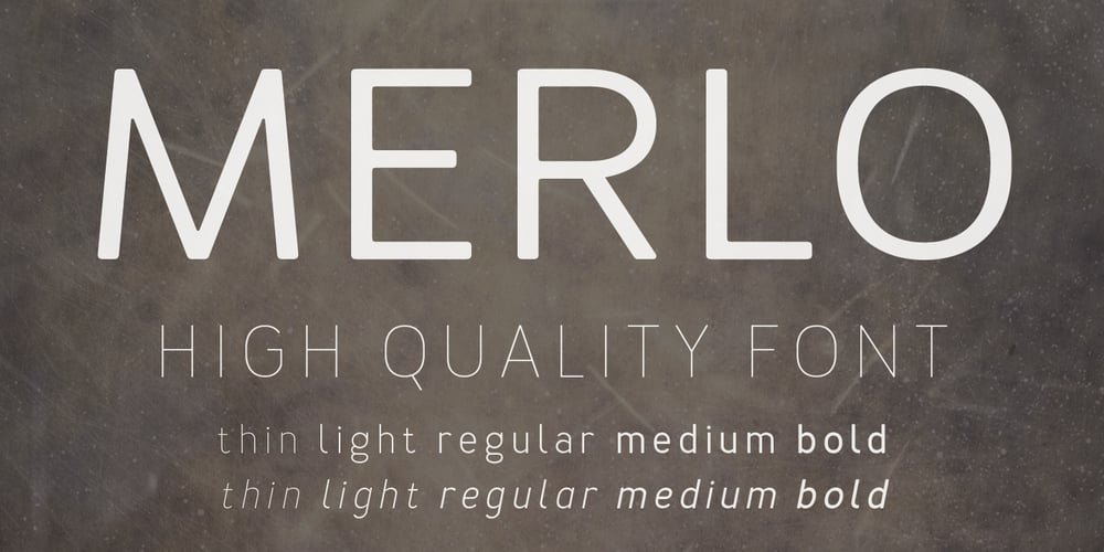 Merlo font