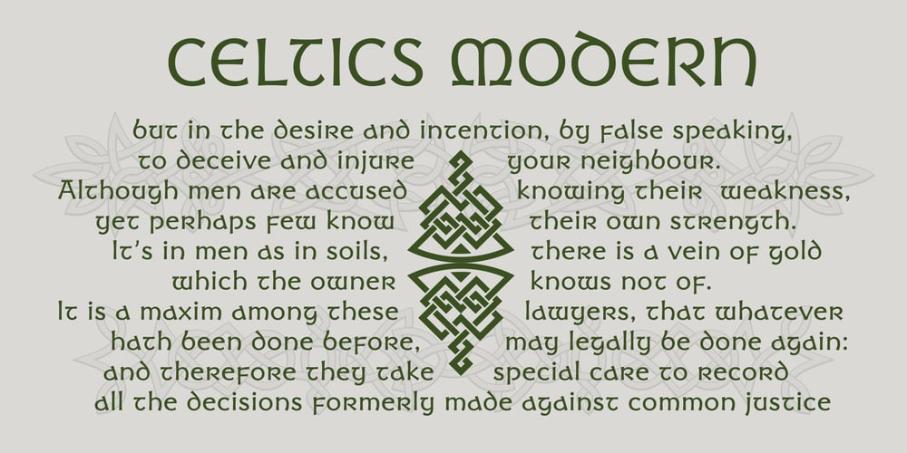 Celtics Modern font