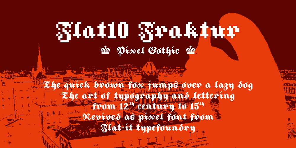 Flat10 Fraktur font