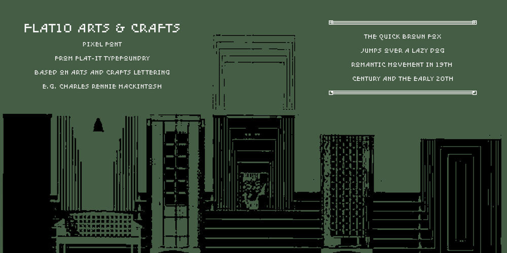 Flat10 Arts And Crafts font