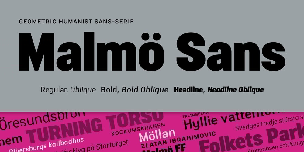 Malmo Sans Pro font