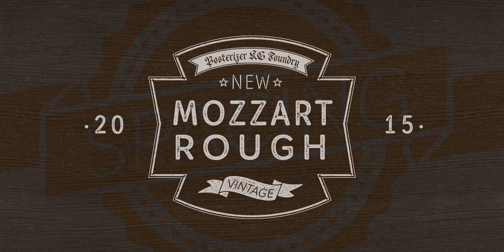 Mozzart Rough font