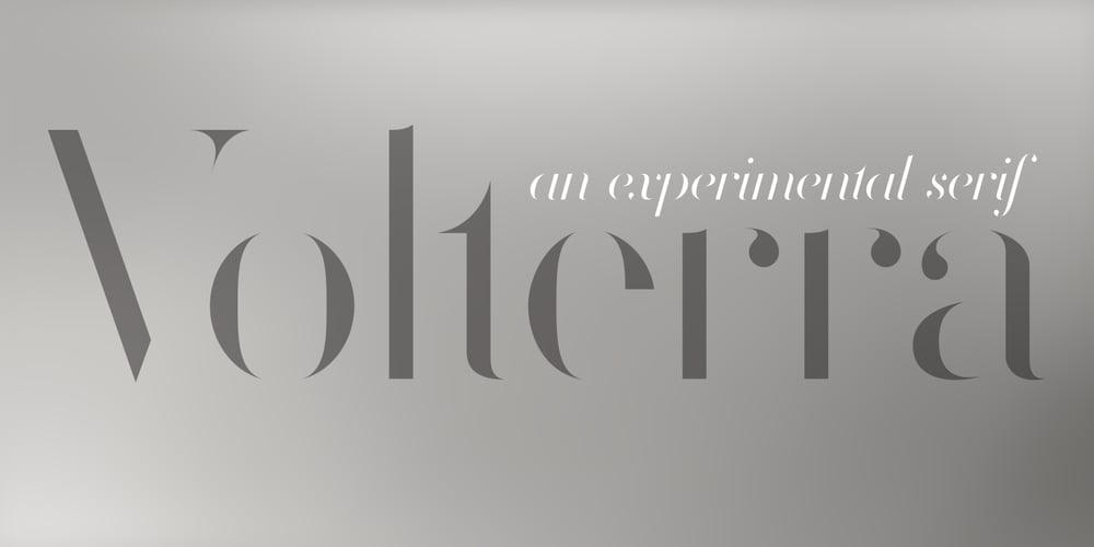 Volterra font