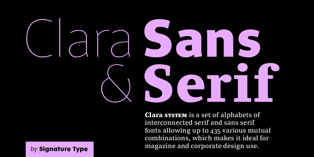 Clara Sans font