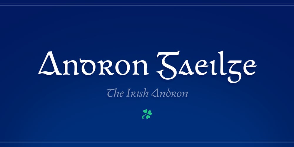 Andron 2 EIR Corpus font