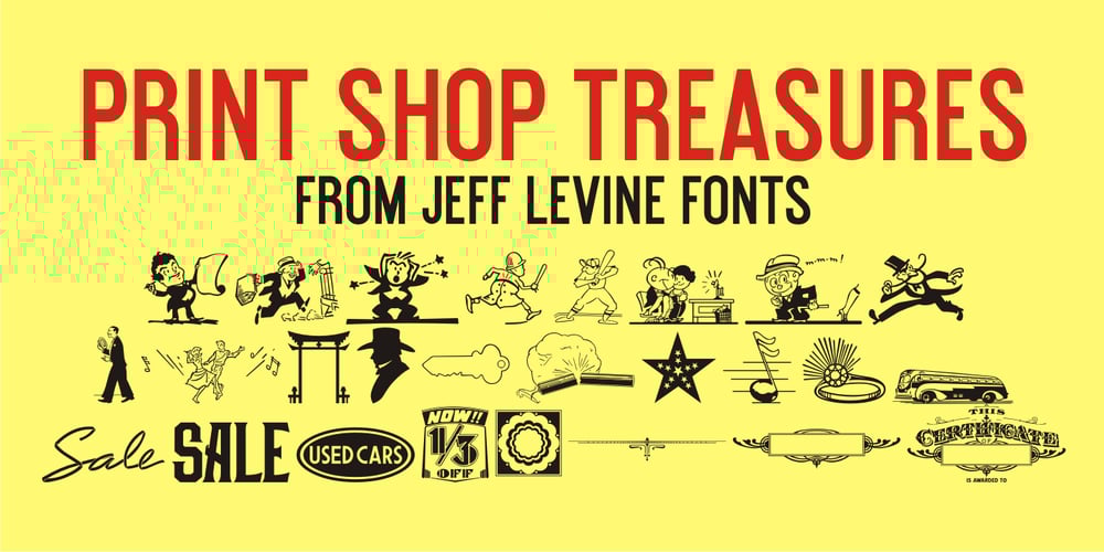 Print Shop Treasures JNL font