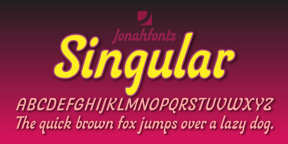 Singular font