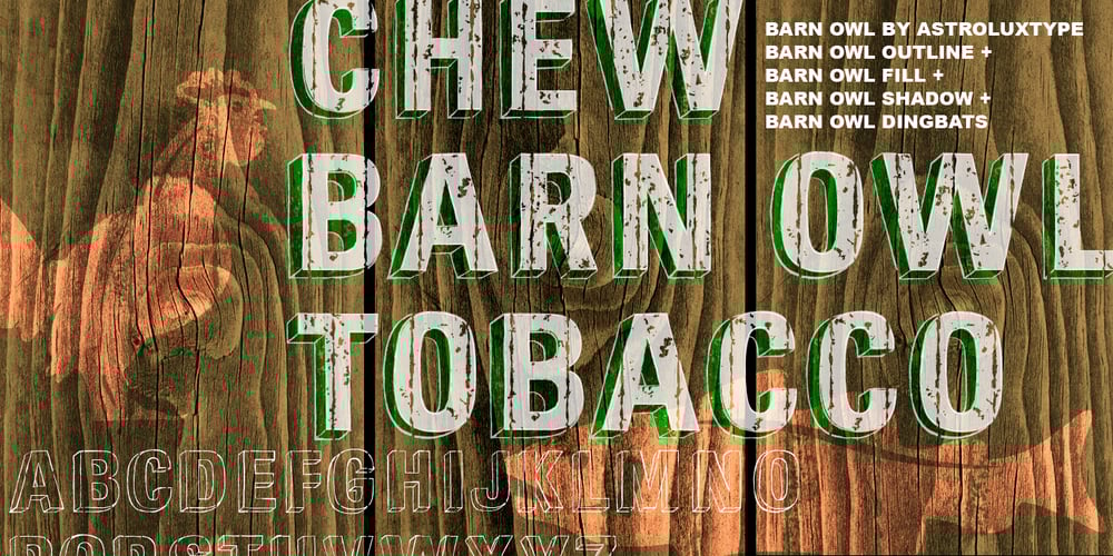 Barn Owl font