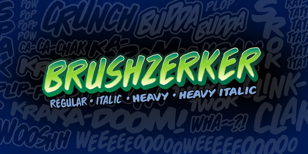 Brushzerker BB font