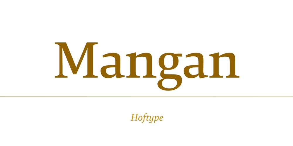 Mangan font