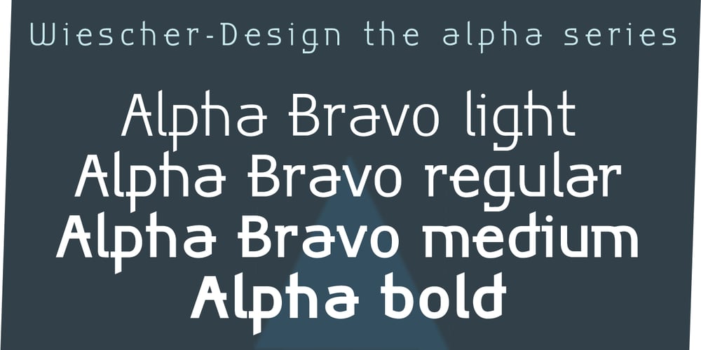 Alpha Bravo font
