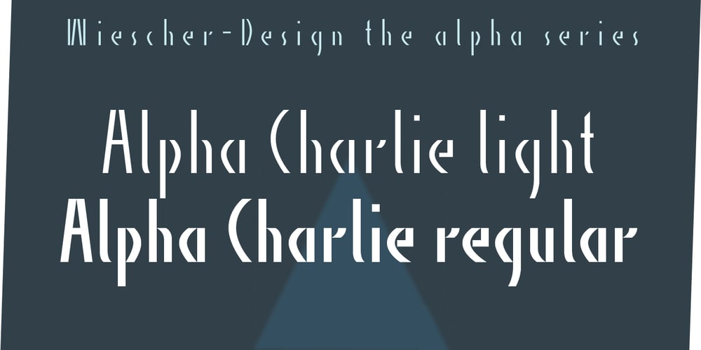 Alpha Charlie font