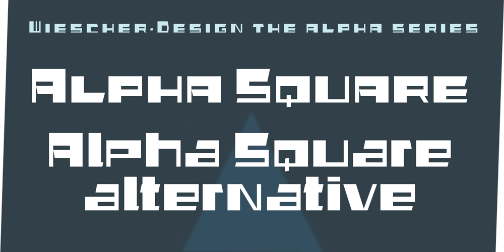 Alpha Square font