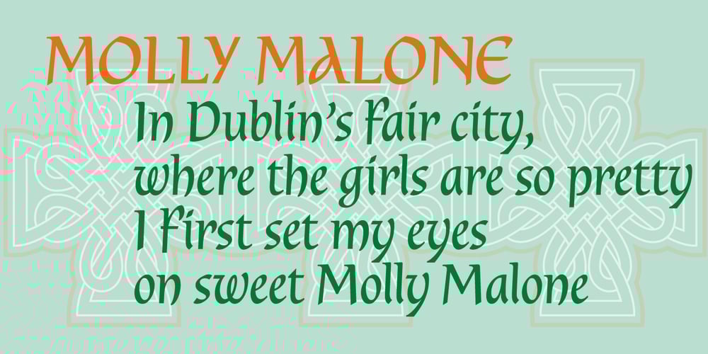 Dublin font