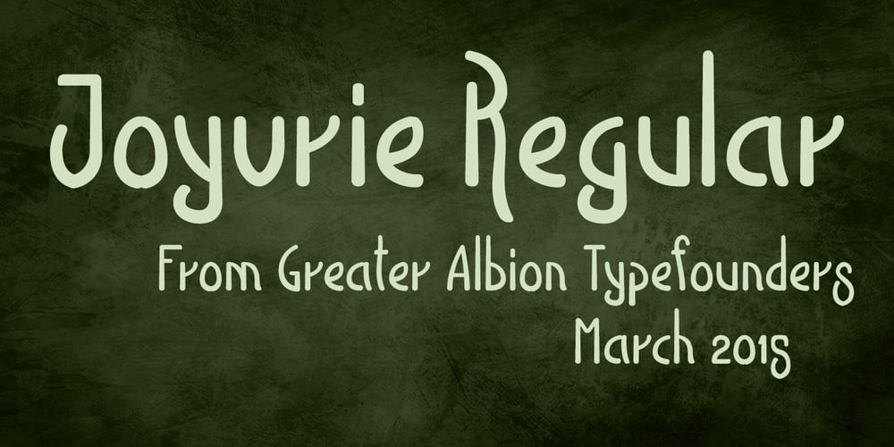Joyvrie font
