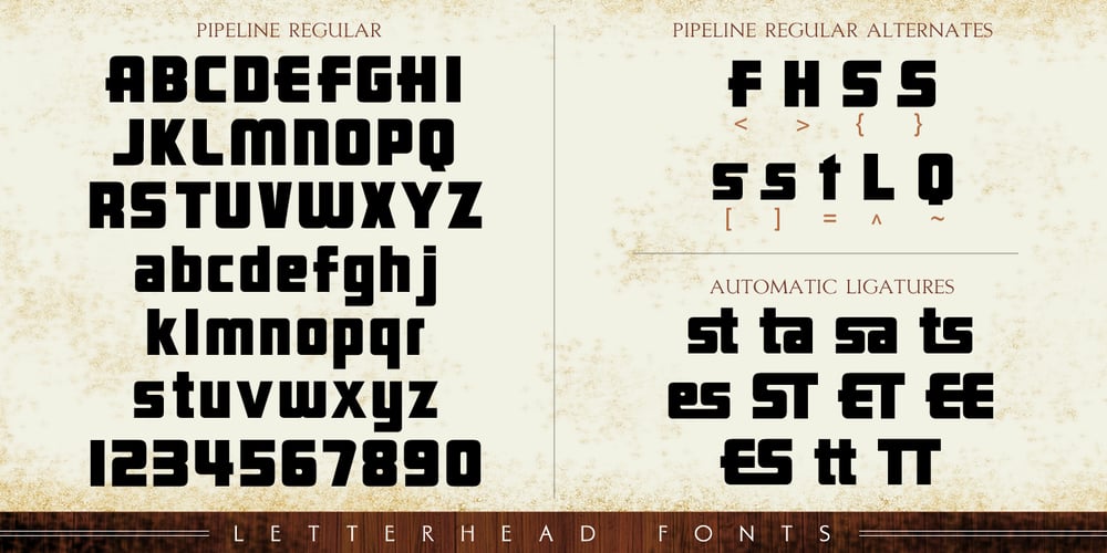 LHF Pipeline font
