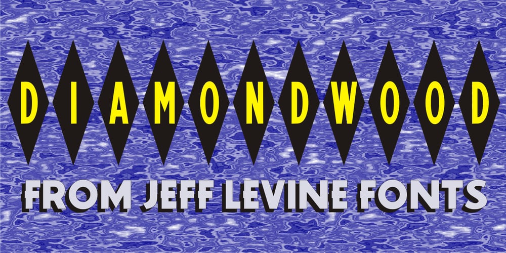 Diamondwood JNL font