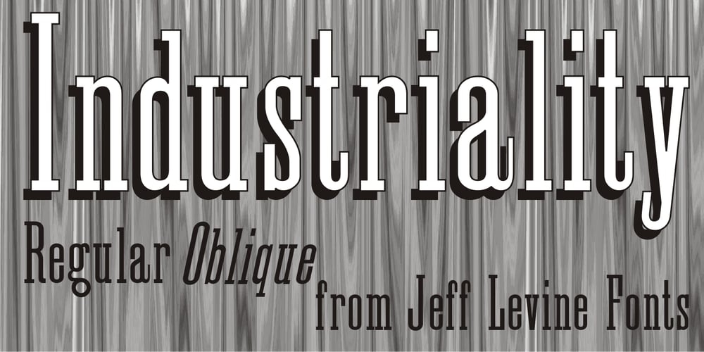 Industriality JNL font