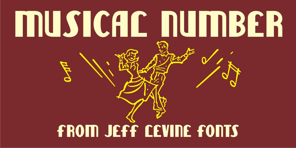 Musical Number JNL font