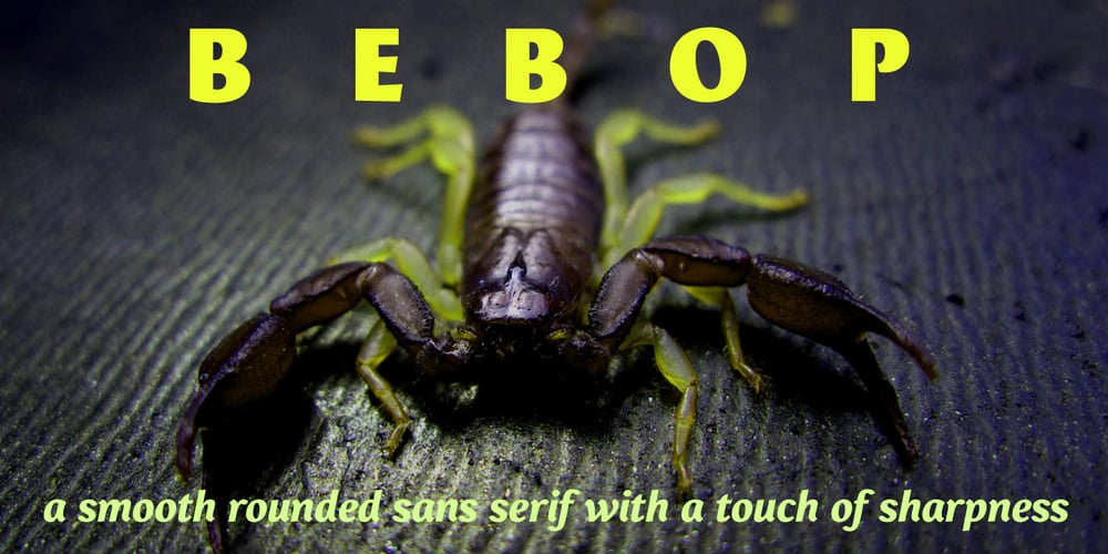 Bebop font