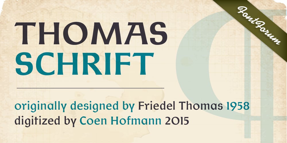 ThomasSchrift font