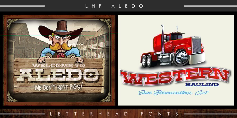 LHF Aledo font