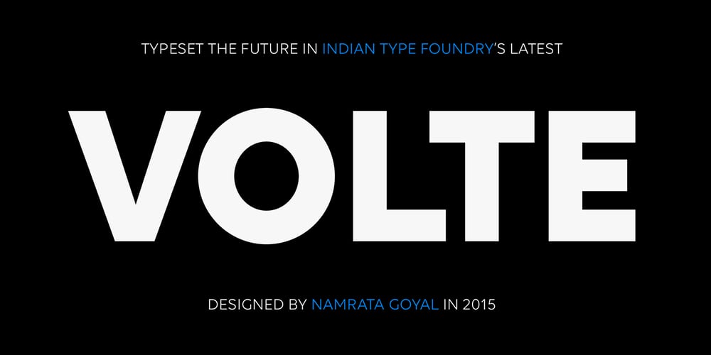 Volte font