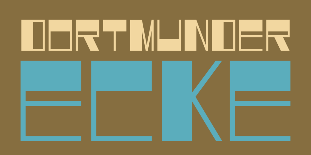 Dortmunder Ecke font