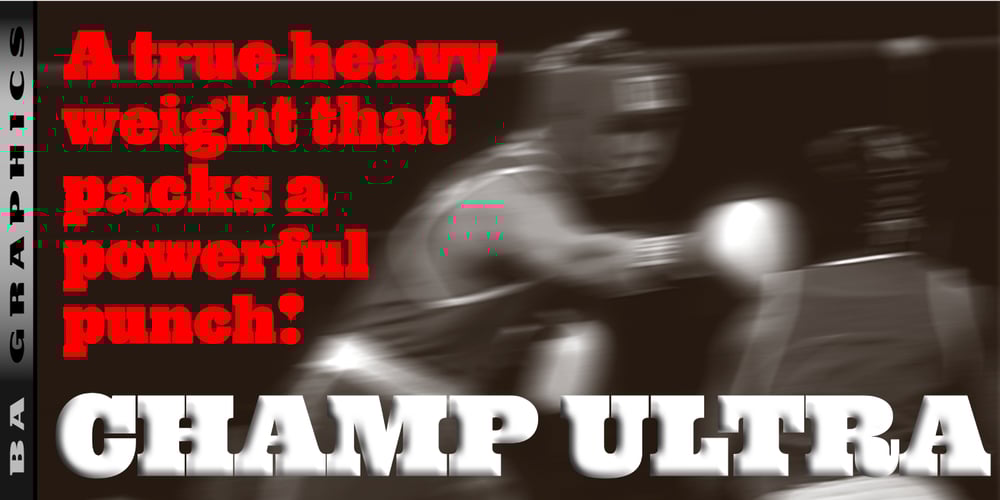 Champ Ultra font