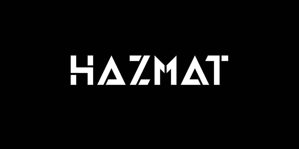 HAZMAT font