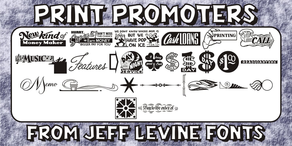 Print Promoters JNL font
