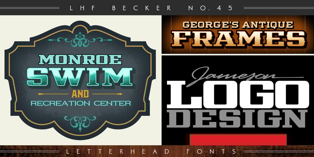 LHF Becker No 45 font