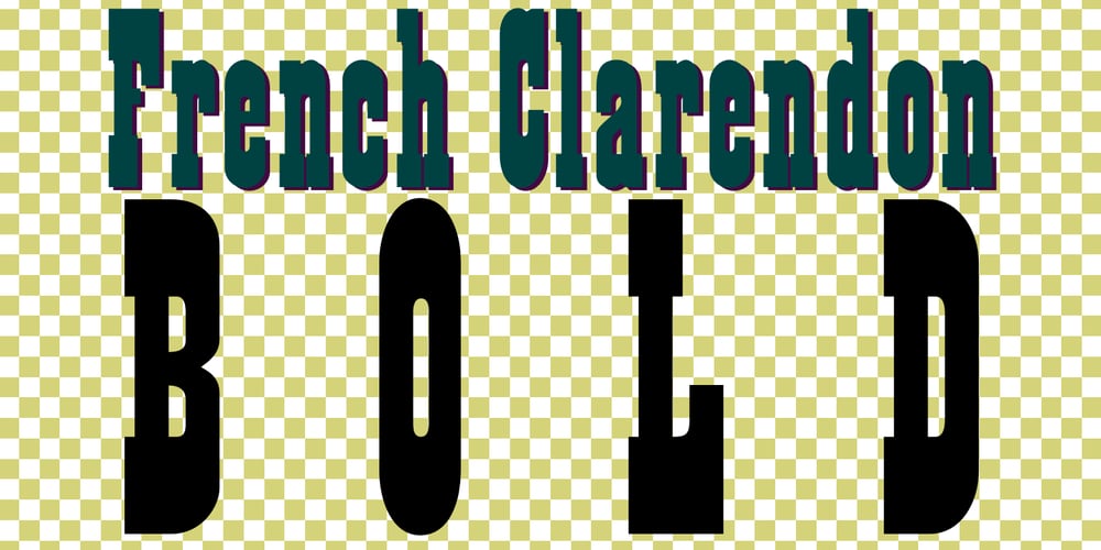 French Clarendon font