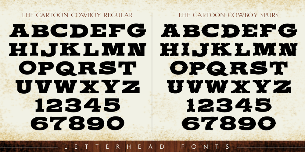 LHF Cartoon Cowboy font