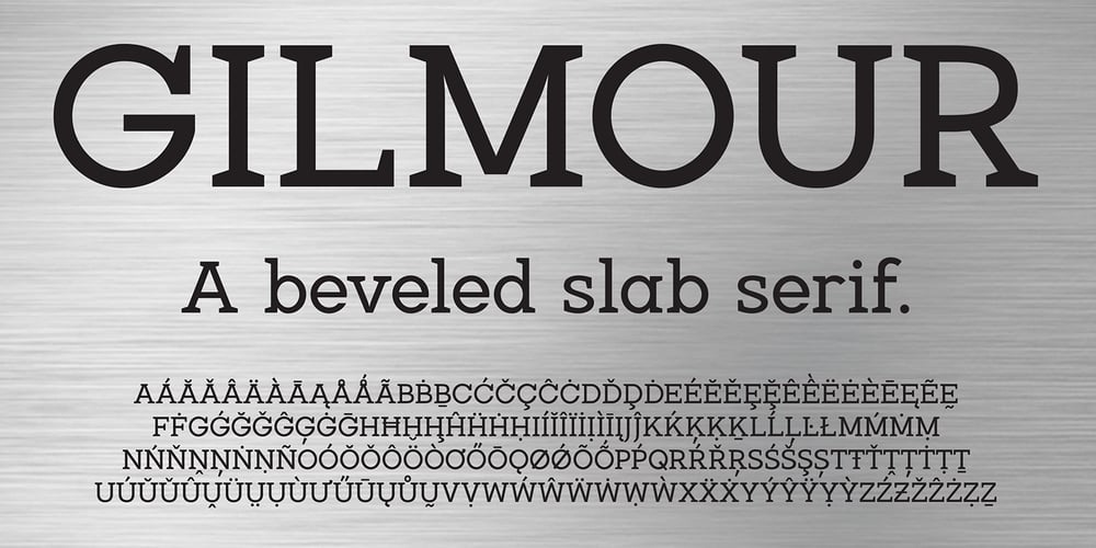 Gilmour font