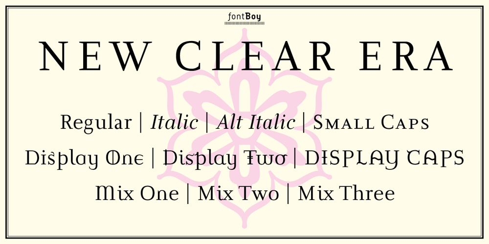 New Clear Era font