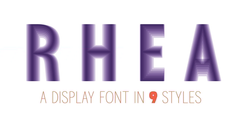 Rhea font