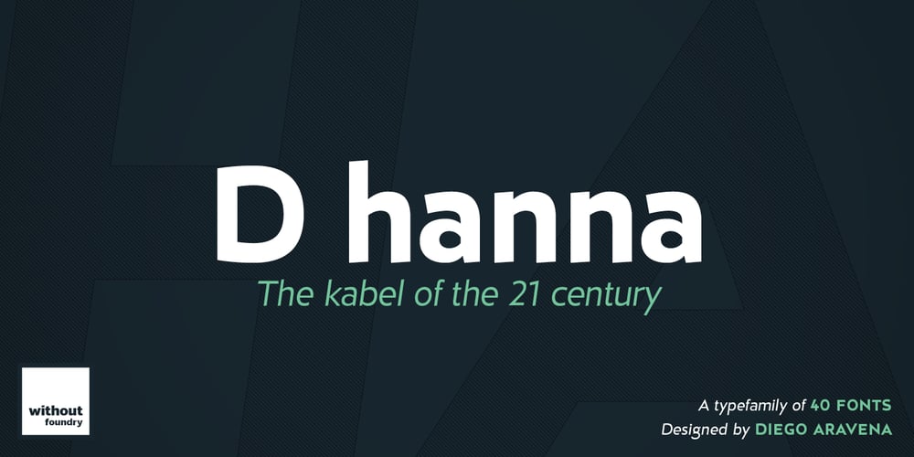 D Hanna font