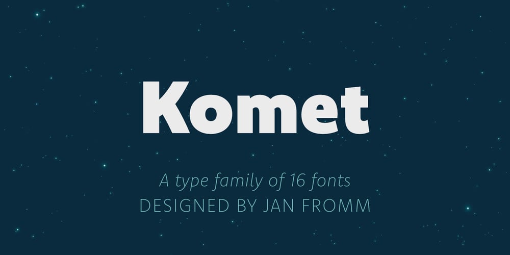 Komet font