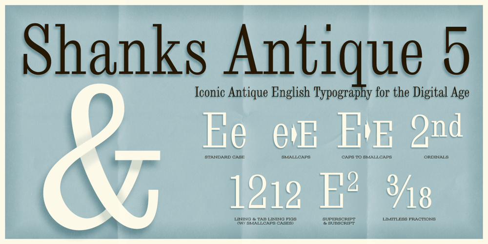 Shanks Antique 5 AOE Pro font