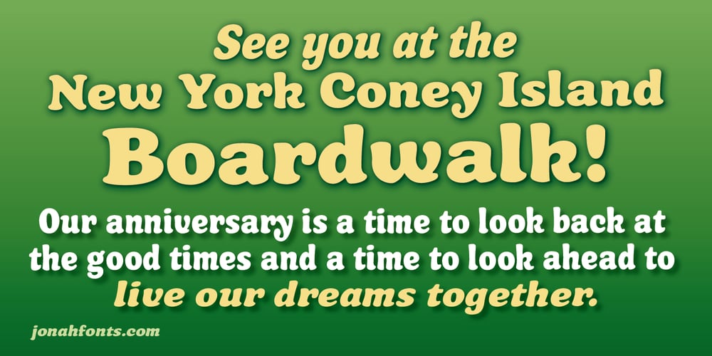 Boardwalk font