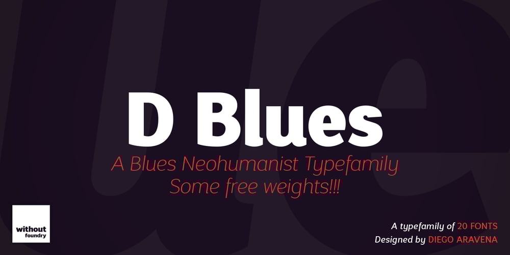 D Blues font