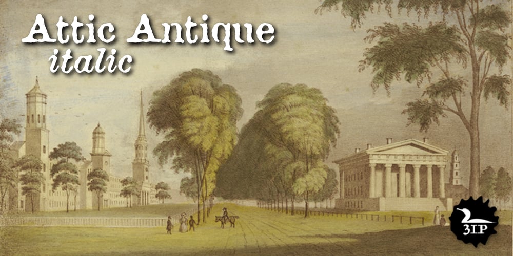 Attic Antique font
