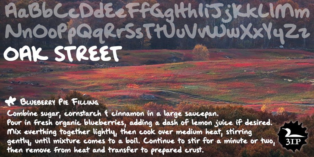 Oak Street font
